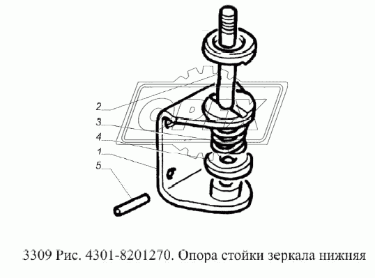 Опора стойки нижняя